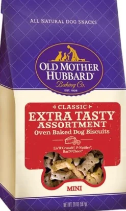 Old Mother Hubbard Crunchy Classic Natural Extra Tasty Assortment Mini Biscuits Dog Treats