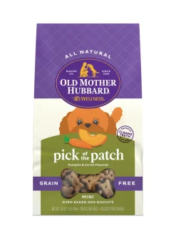 Old Mother Hubbard Grain-Free Pick of The Patch Pumpkin Carrot Mini Baked Dog Discuits - 16 Oz
