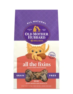 Old Mother Hubbard Grain-Free All The Fixins Turkey Sweet Potato Mini Baked Dog Biscuits - 16 Oz