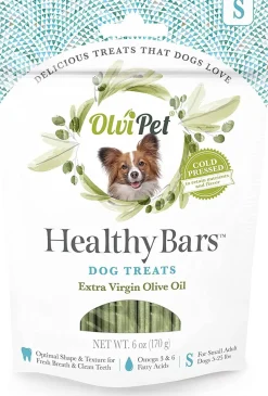 Olvipet Denta Bars Olive Oil Based Bars Small Dental Dog Chews - 6 oz