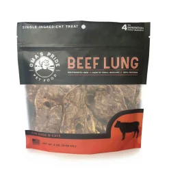 Omas Pride Dehydrated Beef Lung Freeze-Dried Natural Cat and Dog Chews