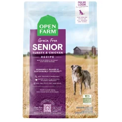 Open Farm Grain-Free Turkey and Chicken Senior Adult Dry Dog Food - 22 Lbs