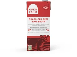 Open Farm Grass-Fed Beef Bone Broth Cat and Dog Food Meal Topper - 33.8 Oz