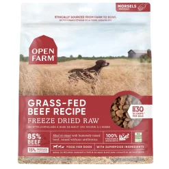 Open Farm Grass-Fed Beef Morsals Freeze-Dried Raw Dog Food - 13.5 Oz