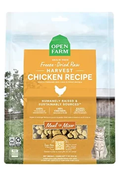 Open Farm Harvest Chicken Morsals Recipe Freeze-Dried Raw Cat Food - 3.5 Oz