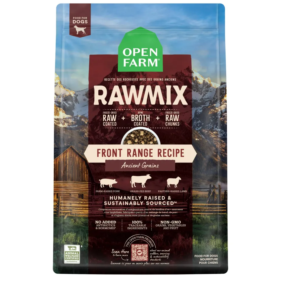 Open Farm RawMix Front Range Recipe Pork Beef and Lamb with Ancient Grains Dry Dog Food - 3.5 Lbs