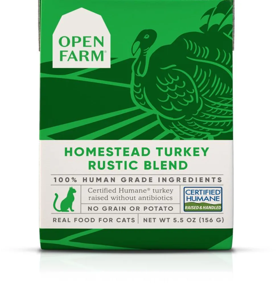 Open Farm Rustic Blend Grain-Free Homestead Turkey Wet Cat Food - 5.5 Oz - Case of 12