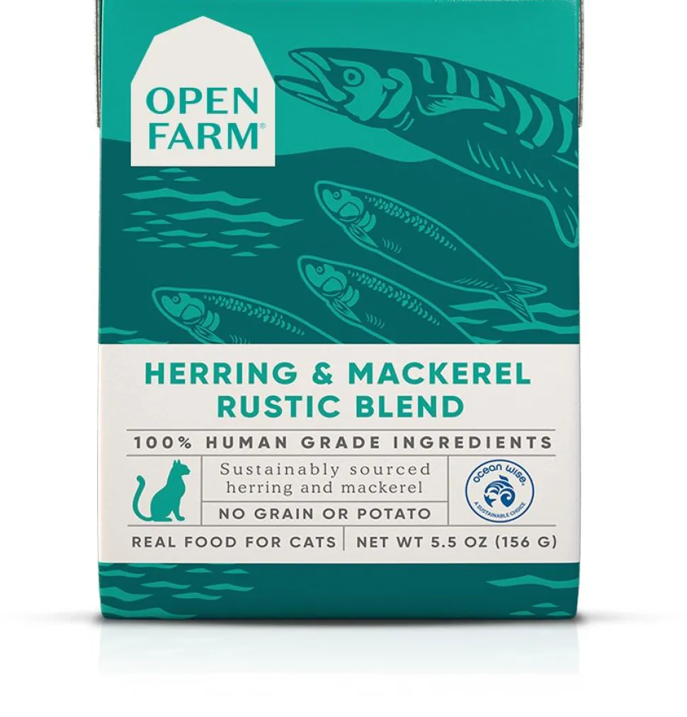 Open Farm Rustic Blend Grain-Free Herring and Mackerel Wet Cat Food - 5.5 Oz - Case of 12