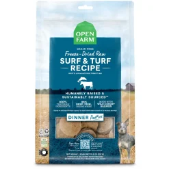 Open Farm Surf and Turf Patties Grain-Free Freeze-Dried Raw Dog Food - 10.5 Oz