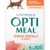 Optimeal Chicken and Turkey Recipe Tender Morsels in Gravy Indoor Wet Cat Food - 12 Oz - Case of 6