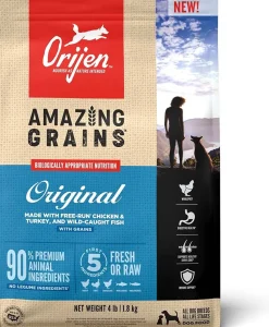 Orijen Amazing Grains Original Dry Dog Food - 4 lb Bag