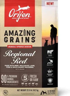 Orijen Amazing Grains Regional Red Dry Dog Food - 22.5 lb Bag