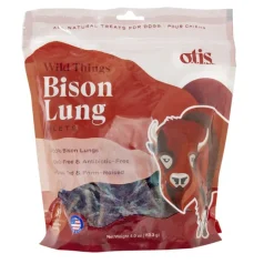 O.T.I.S. Grain-Free Bison Lung Filet Natural Dog Chews - 4 Oz