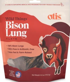 O.T.I.S. Grain-Free Venison Lung Filet Natural Dog Chews - 4 Oz