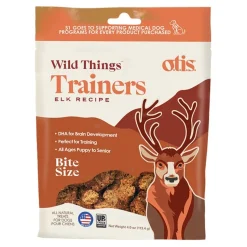 O.T.I.S. Wild Things Trainers Elk Flavored Calming Training Soft and Chewy Dog Treats - 4 Oz