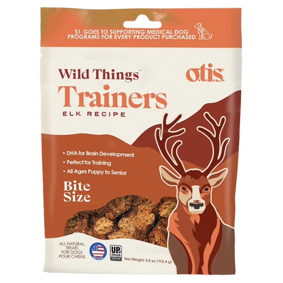 O.T.I.S. Wild Things Trainers Elk Flavored Calming Training Soft and Chewy Dog Treats - 4 Oz