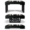 OurPets Barking Bistro Adjustable Elevated Dog Feeder Black