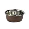 OurPets Durapet Wood Grain Bowl - Dark Brown - 4 Cups