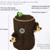 Outward Hound Boredom Buster Hide-a-Hedgie Interactive Puzzle Plush Dog Toy - Brown - Large