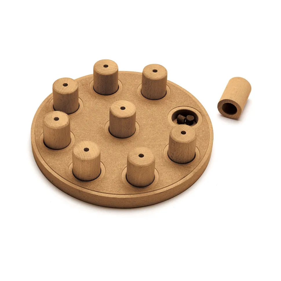 Outward Hound Hide N' Seek Composite Wood Interactive Puzzle Dog Toy