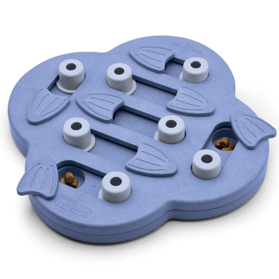 Outward Hound Hide N' Slide Interactive Treat Rewarding Puzzle Dog Toy - Blue
