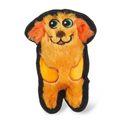 Outward Hound Invinceables No-Stuffing Durable Soft Squeak Dog Toy - Orange - Extra Small