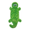 Outward Hound Invinceables No-Stuffing Durable Gecko Soft Squeak Dog Toy - Green - Large
