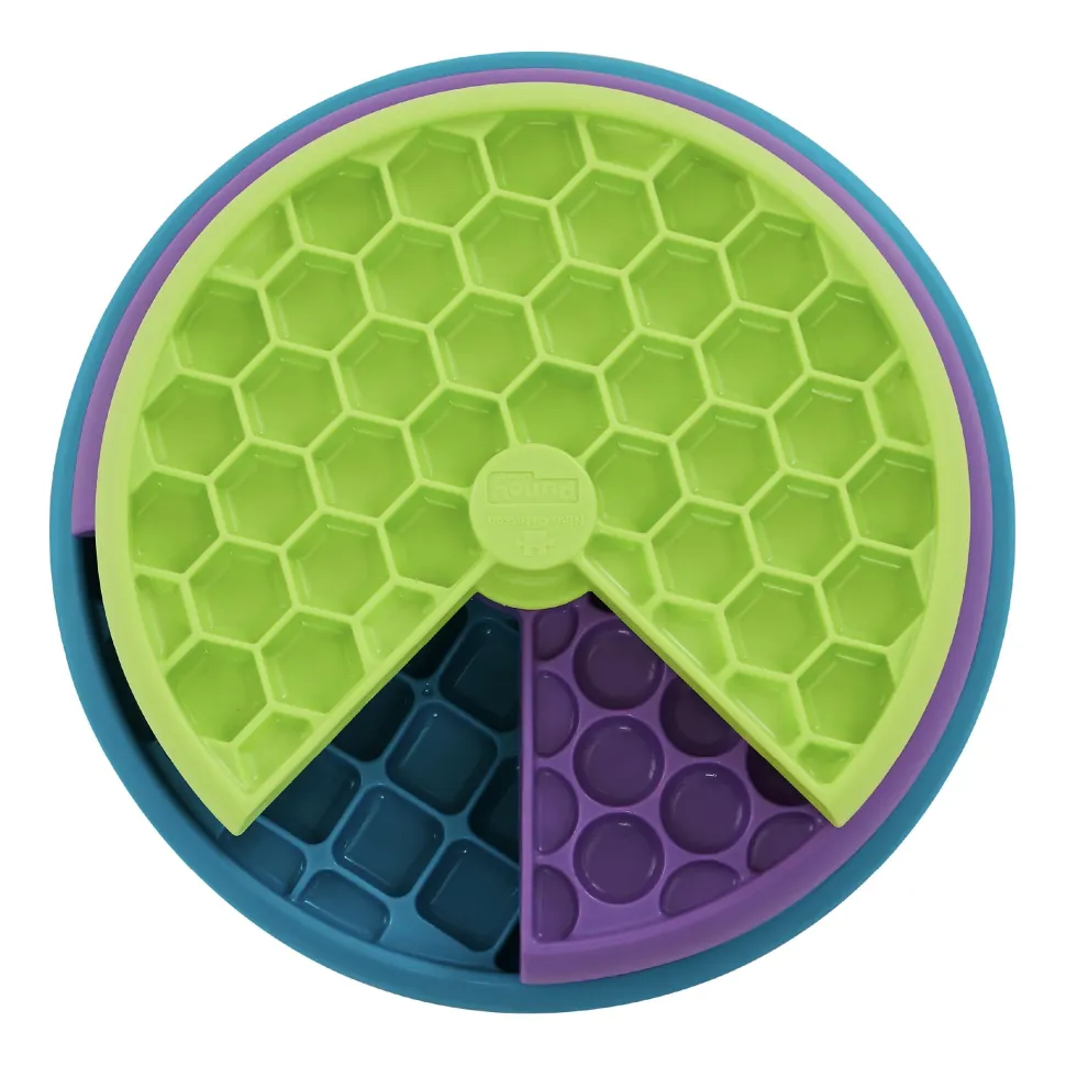 Outward Hound Lickin' Layers Multi-Layered Swivel Interactive Puzzle Feeder Dog Toy