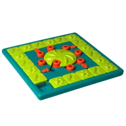 Outward Hound Multi-Puzzle Interactibe Treat Rewarding Puzzle Feeder Dog Toy - Blue