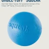 Outward Hound Planet Dog Orbee Tuff Squeak and Fetch Ball Dog Toy - Blue