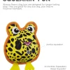 Outward Hound Xtreme Seamz Frog Squeak and Plush Reinforced Dog Toy