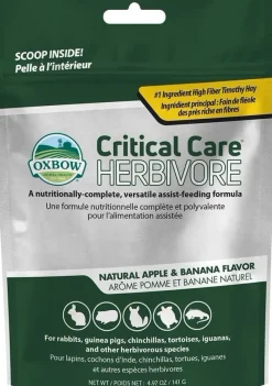 Oxbow Critical Care Herbivore Apple-Banana Flavor Small-Pet Health Supplement - 141-gm bag