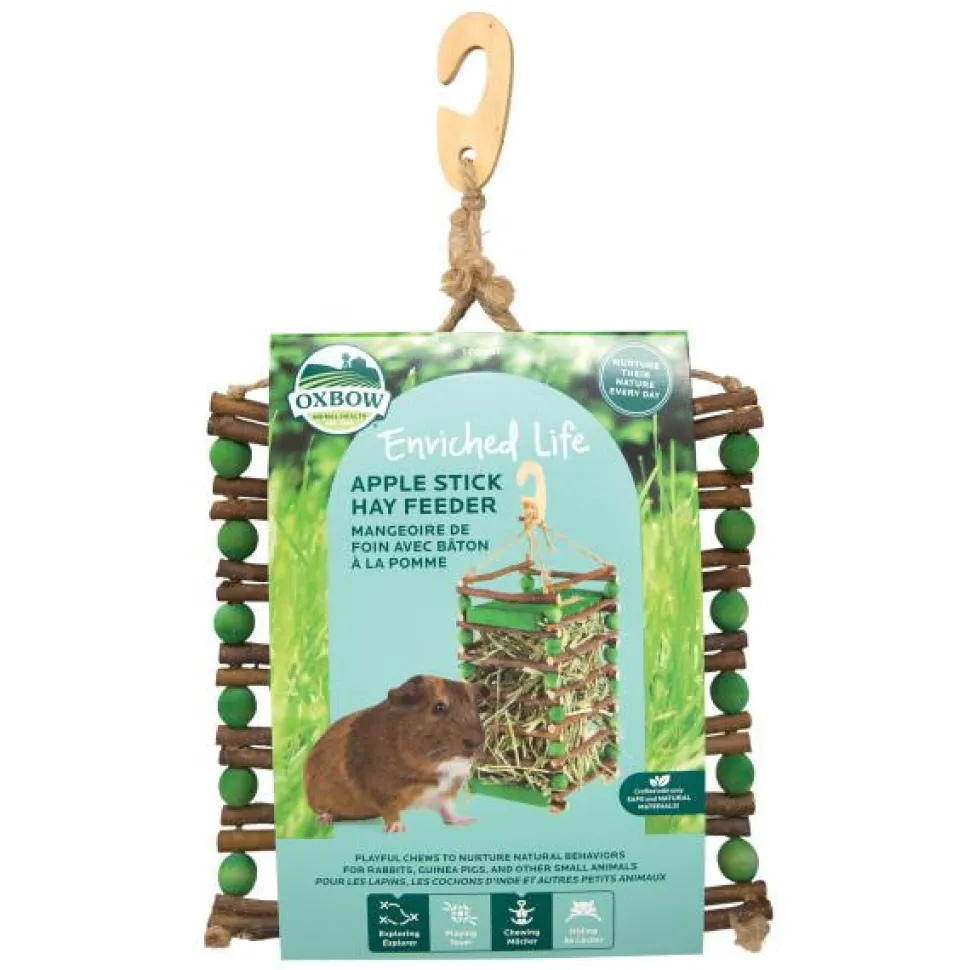 Oxbow Enriched Life Apple Stick Hay Feeder