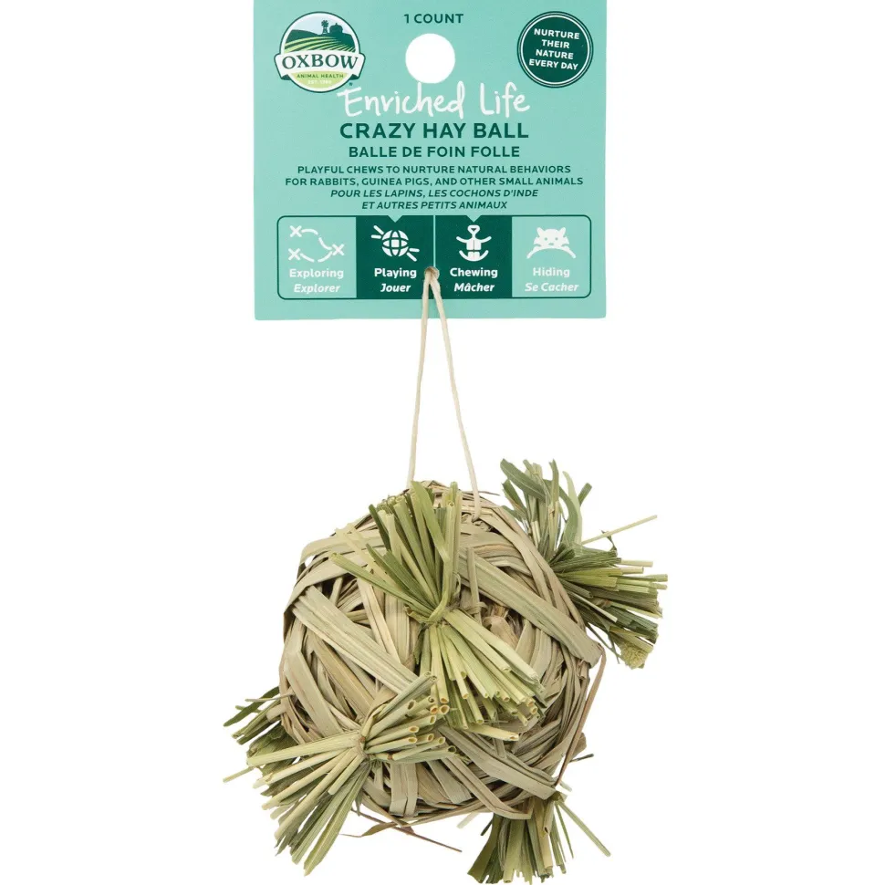 Oxbow Enriched Life Crazy Hay Ball - pack of 3