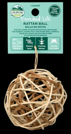 Oxbow Enriched Life Deluxe Hay Wrap & Rattan Ball Basket