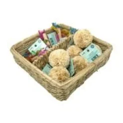 Oxbow Enriched Life Play Pom & Rainbow Knot Stick Basket