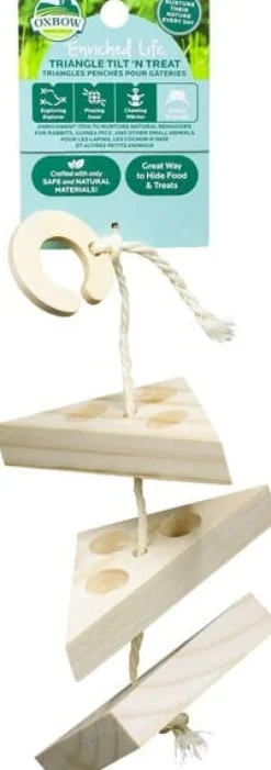 Oxbow Enriched Life Triangle Tilt 'n Treat Small Animal Toy - 3 pk