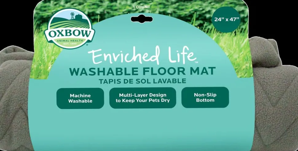Oxbow Enriched Life Washable Small Animal Floor Mat - 24 x 47 Inches
