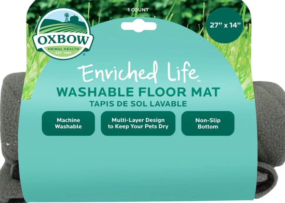 Oxbow Enriched Life Washable Small Animal Floor Mat - 27 x 14 Inches