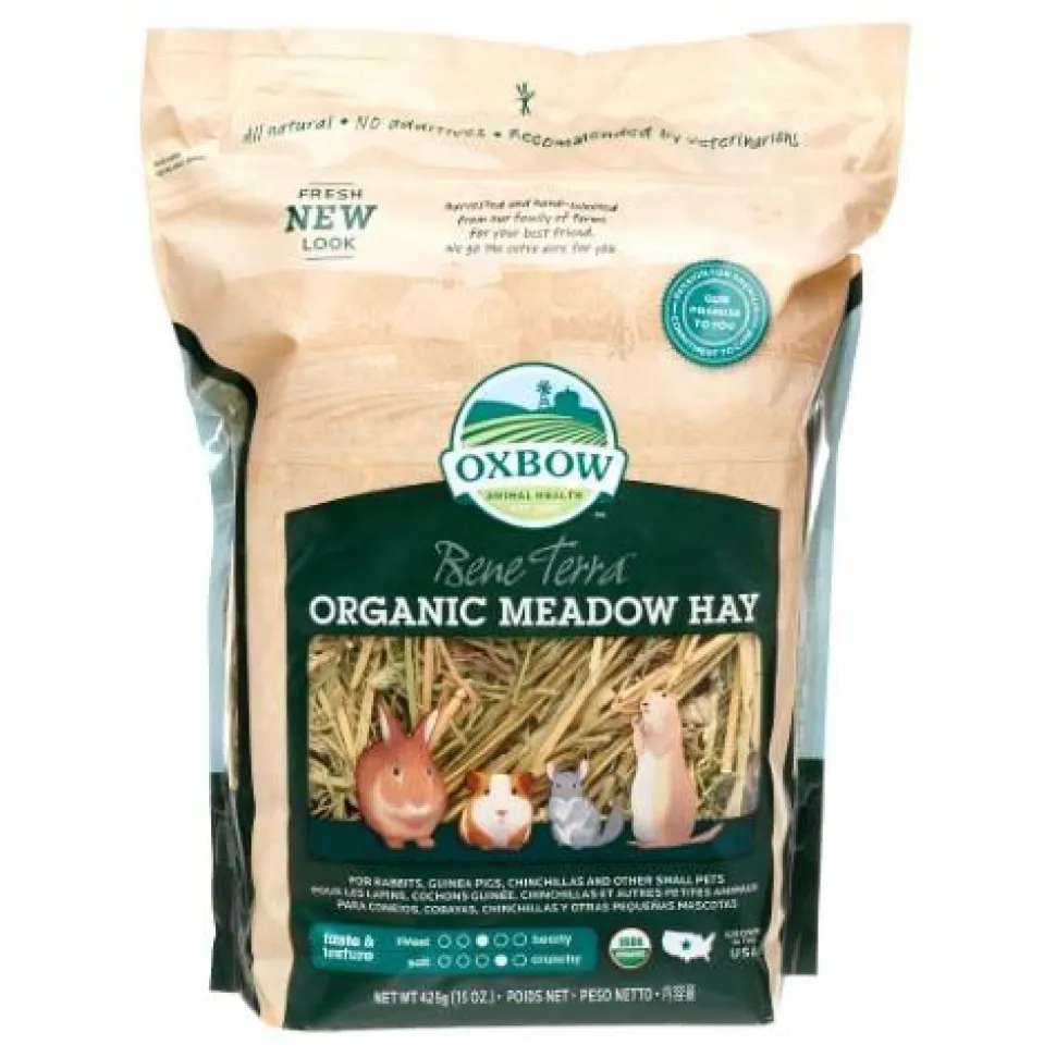 Oxbow Organic Meadow Hay Small Animal Hay - 15 oz Bag