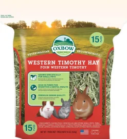 Oxbow Western Timothy Hay Small Animal Hay - 15 oz Bag