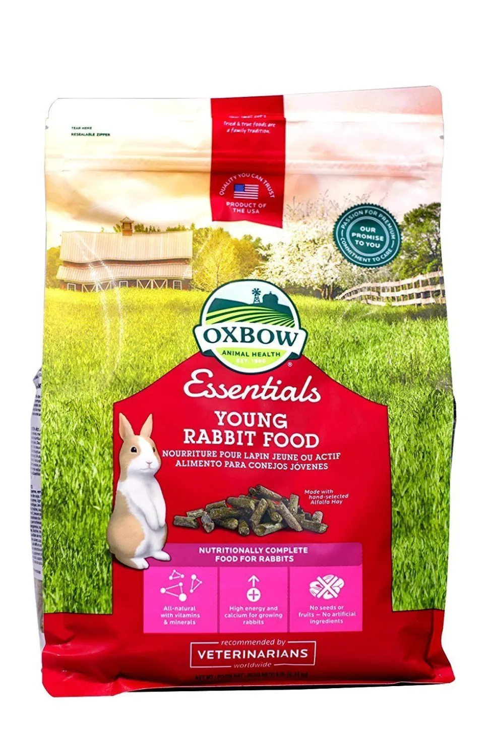 Oxbow Young Rabbit Essentials Small Animal Food - 5 lb Bag