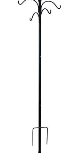 Panacea Products Boxed 4-Way Shepherd Hook Wild Bird Accessories - Black - 84 In