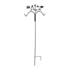 Panacea Products Weathervane Perching Birds Shepherd Book Wild Bird Accessories - Black - 78 In - 4 Pack