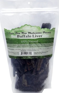 Papa Bow Wow Liver Dog Treats and Natural Chews - 1 lb