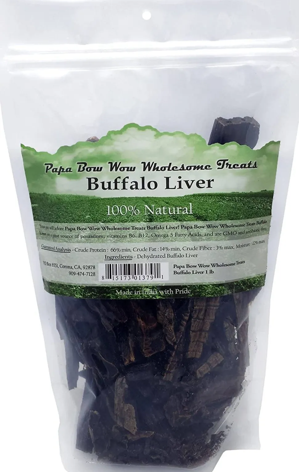Papa Bow Wow Liver Dog Treats and Natural Chews - 1 lb