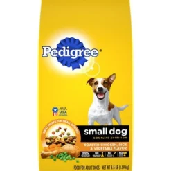 Pedigree Adult Small Dog Complete Nutrition Steak and Vegetables Dry Dog Food - 3.5 lb Bag