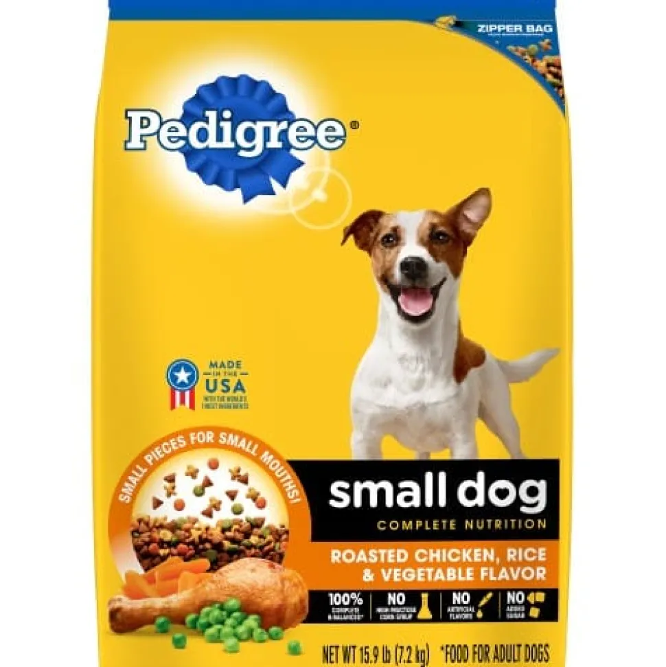 Pedigree Adult Small Dog Complete Nutrition Roasted Chicken and Vegetables Dry Dog Food - 15.9 lb Bag