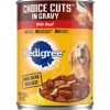 Pedigree Choice Cuts Beef with Gravy Adult Canned Dog Food - 13.2 Oz - Case of 12