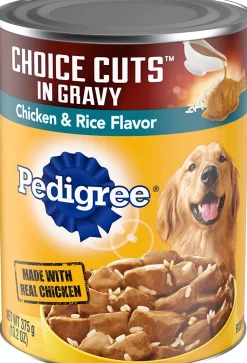 Pedigree Choice Cuts with Chicken and Rice Canned Dog Food - 13.2 oz - Case of 12